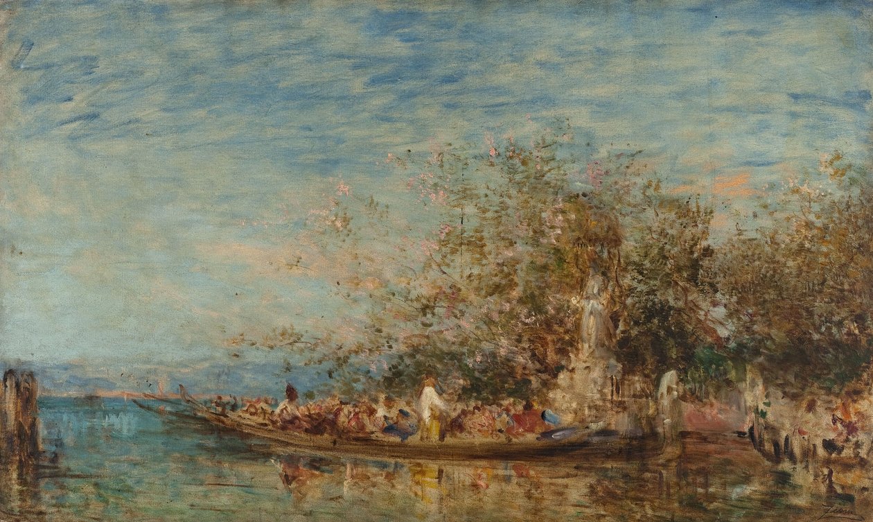 Offergåva till madonnan, 1800-talets andra hälft (olja på duk) av Félix Ziem