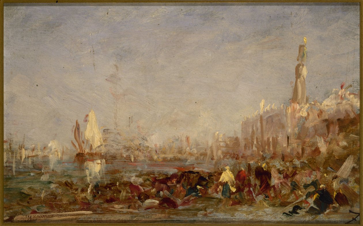 Venedig, 1800-talets andra hälft (olja på trä) av Félix Ziem