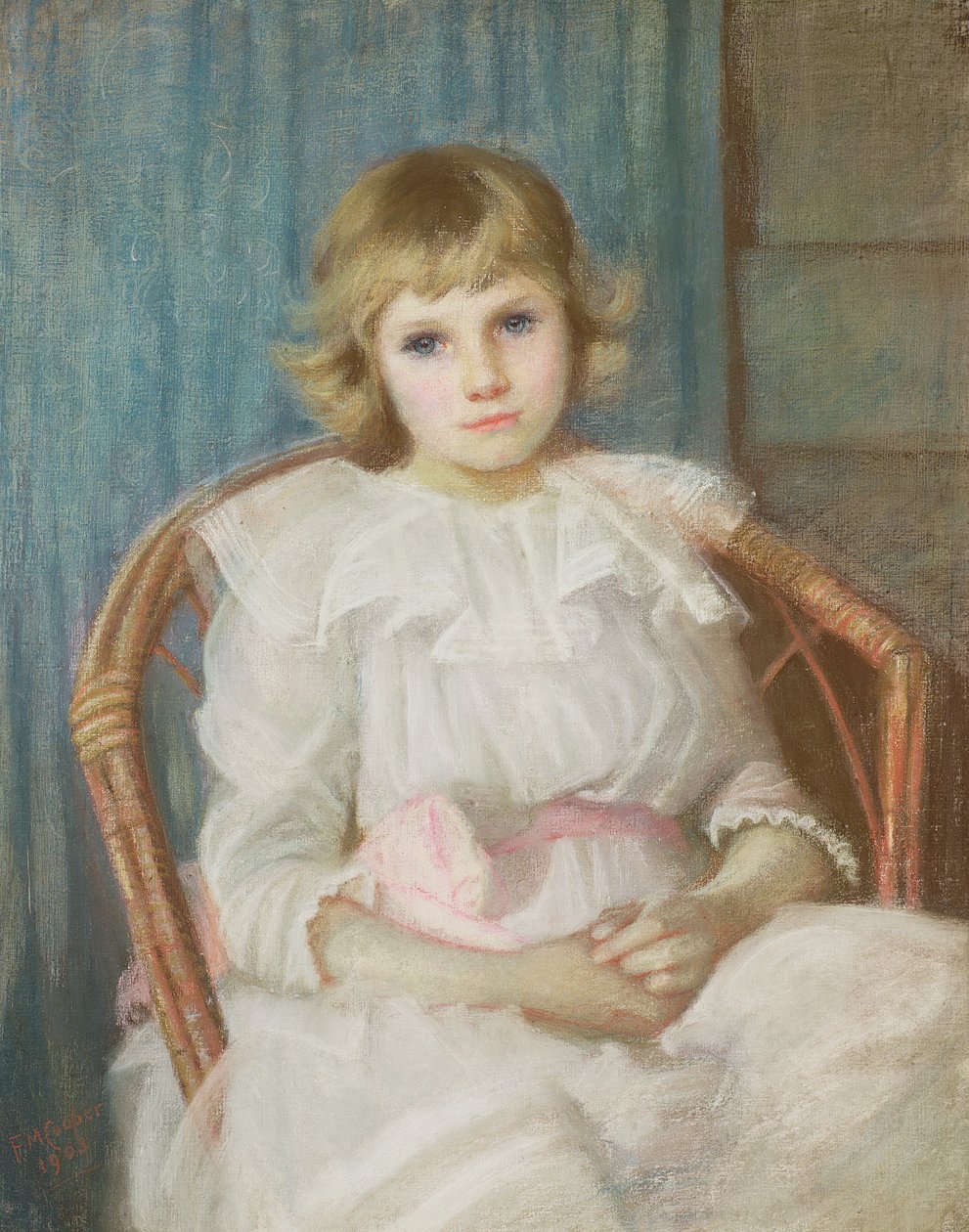 Porträtt av en ung flicka av Florence Cooper