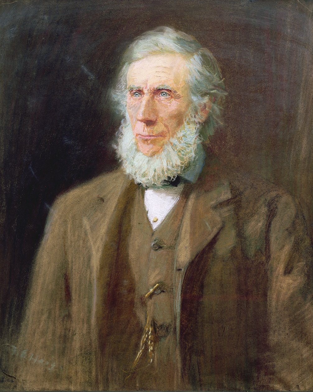 Porträtt av John Tyndall (1820-93) (pastell på papper) av Florence E. Haig