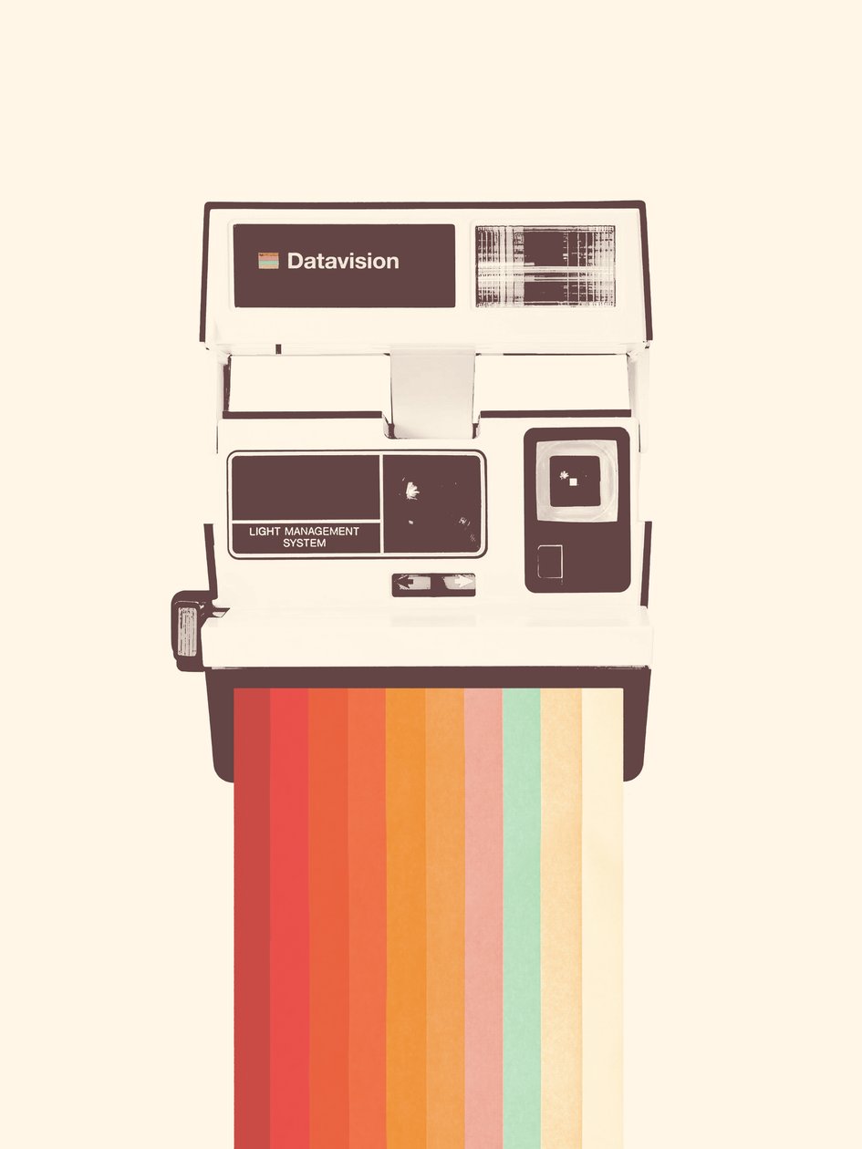 Instant Camera Rainbow, 2019 (digital) av Florent Bodart