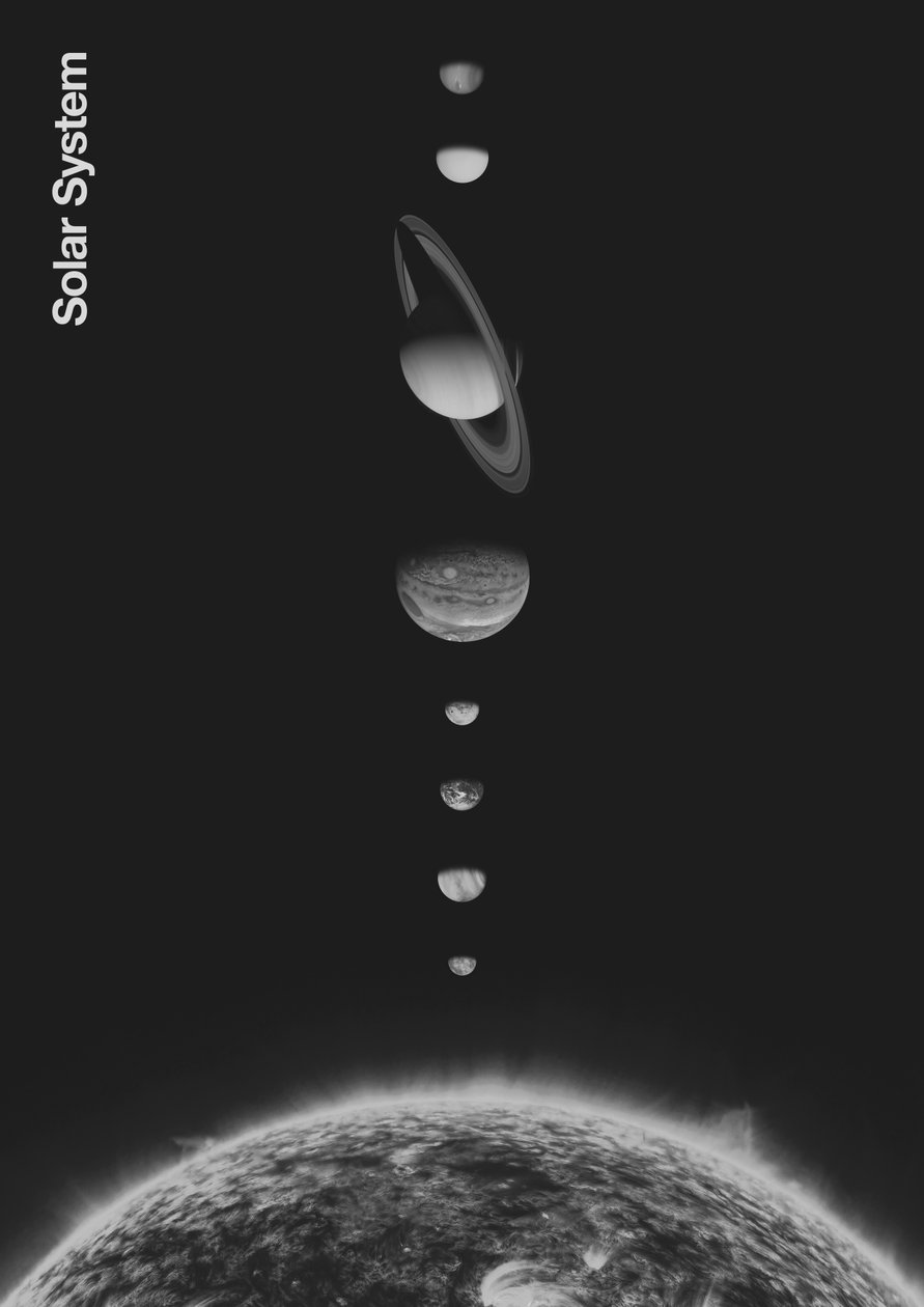 Solsystem – Minimal, 2023 (digitalt) av Florent Bodart