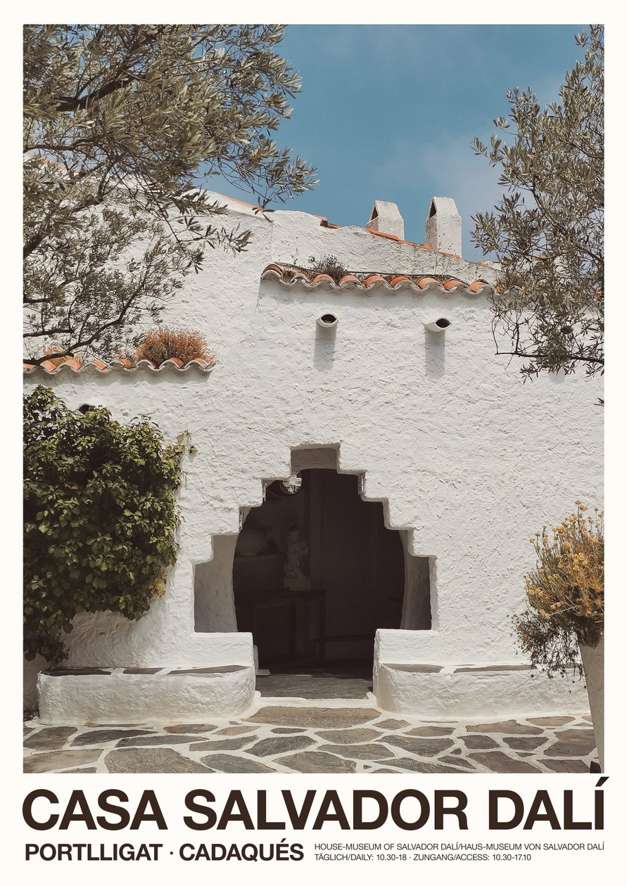 Fyrkantig dörr - Casa Salvador Dalí, 2023 (foto) av Florent Bodart