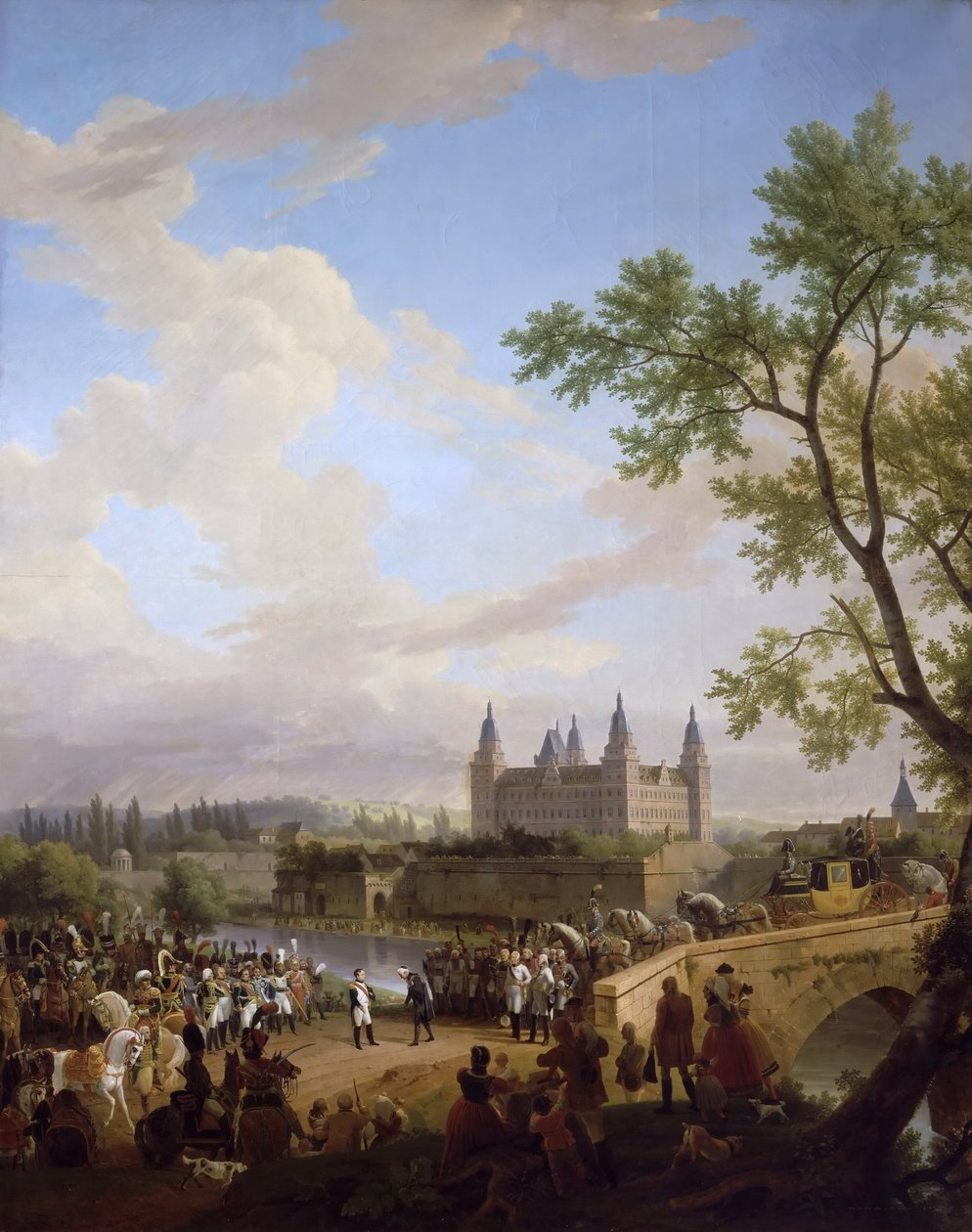 Möte mellan Napoleon och baron Karl von Dalberg i Aschaffenburg den 2 oktober 1806 av Florent Fidèle Constant Bourgeois du Castelet