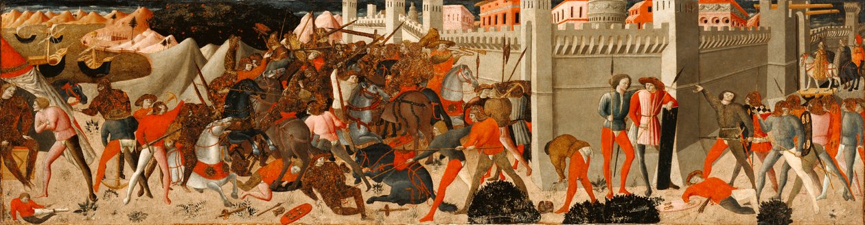 The Siege of Troy, c.1460-80 (tempera på panel) swed av Florentine School
