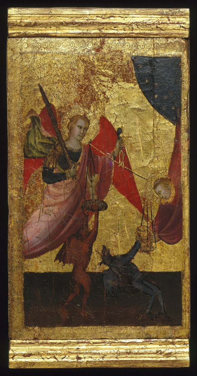Saint Lawrence går i förbön för kejsar Henrik II:s själ av Florentine Lorenzo di Niccolò