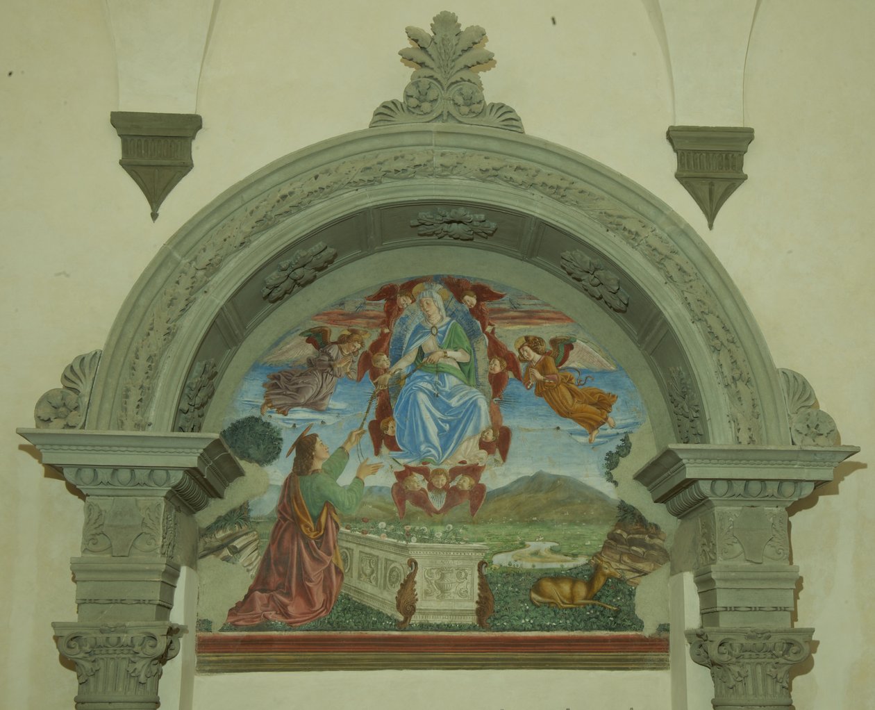 Jungfru Marias antagande av Florentine School