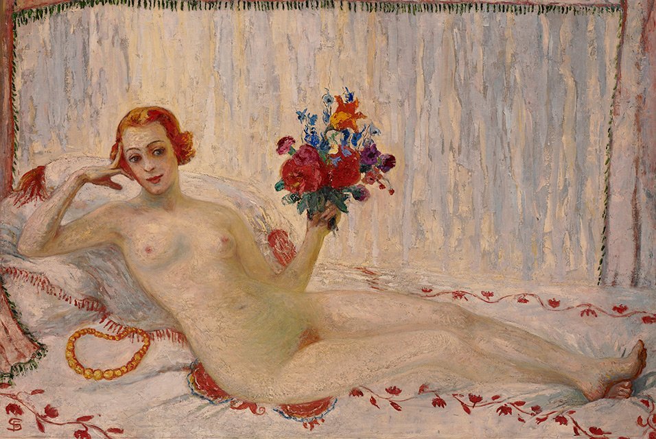 A Model Nude Self-Portrait av Florine Stettheimer