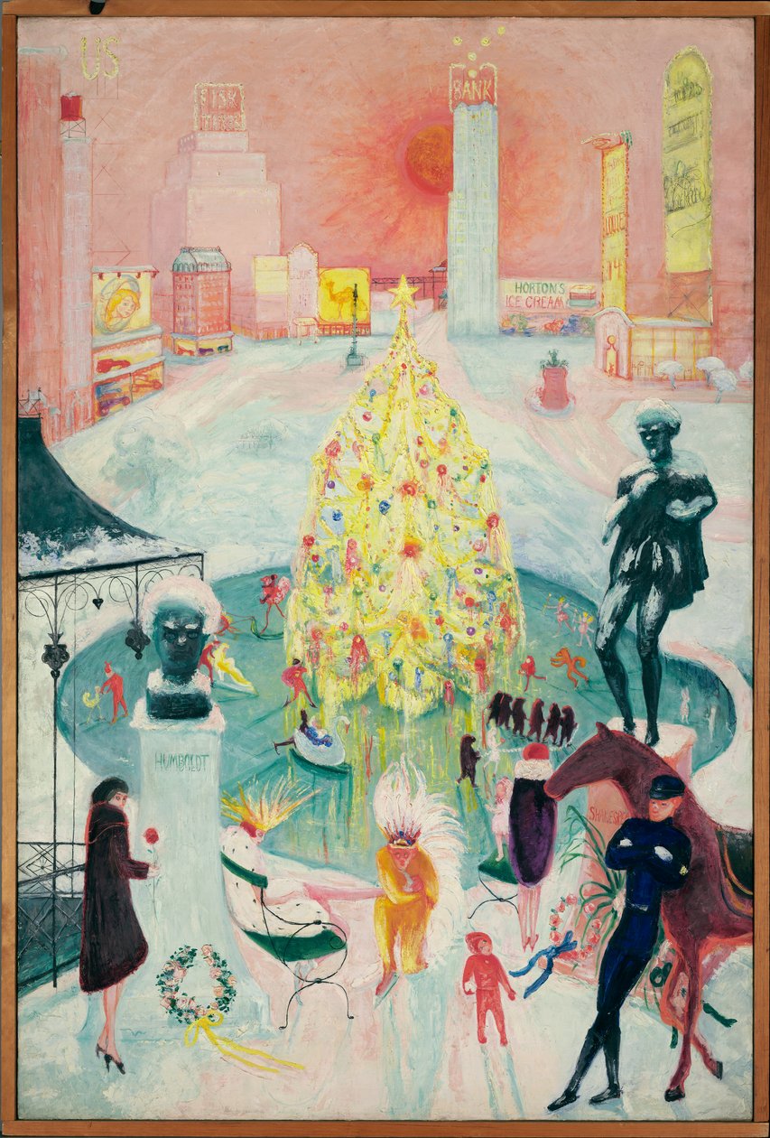 Jul, ca 1930-40 (olja på duk) av Florine Stettheimer