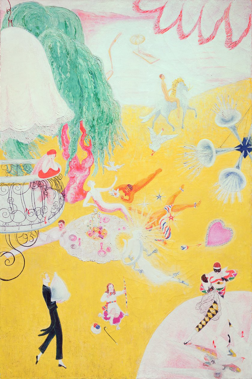 Love Flight of a Pink Candy Heart, 1930  av Florine Stettheimer
