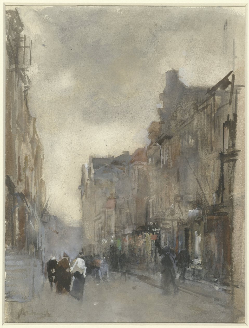 Gatuvy i Haag av Floris Arntzenius (signed by artist)