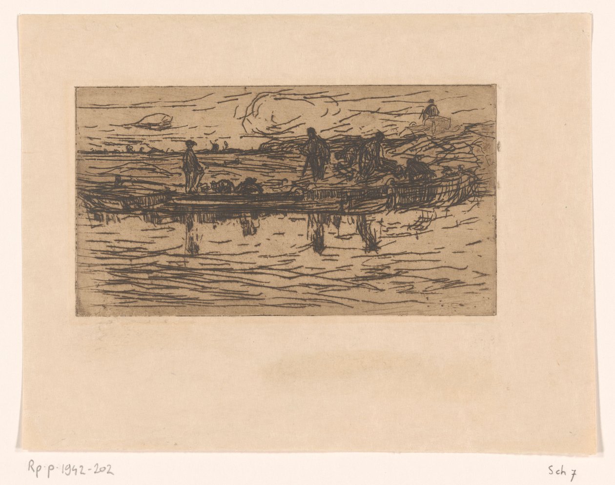 Landskap med två figurer vid vattnet I torven (originaltitel) av Floris Verster