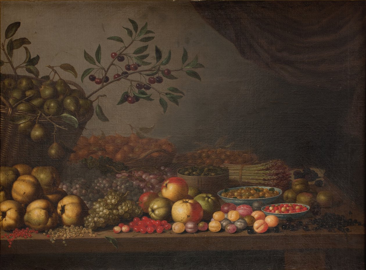 Frukt korg av Floris Gerritsz van Schooten