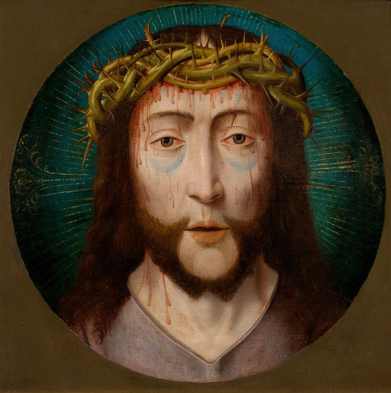 Kristus med en törnekrona av Follower of Aelbrecht Bouts