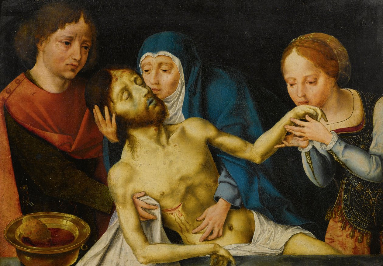 The Lamentation of Christ av Follower of Joos van Cleve