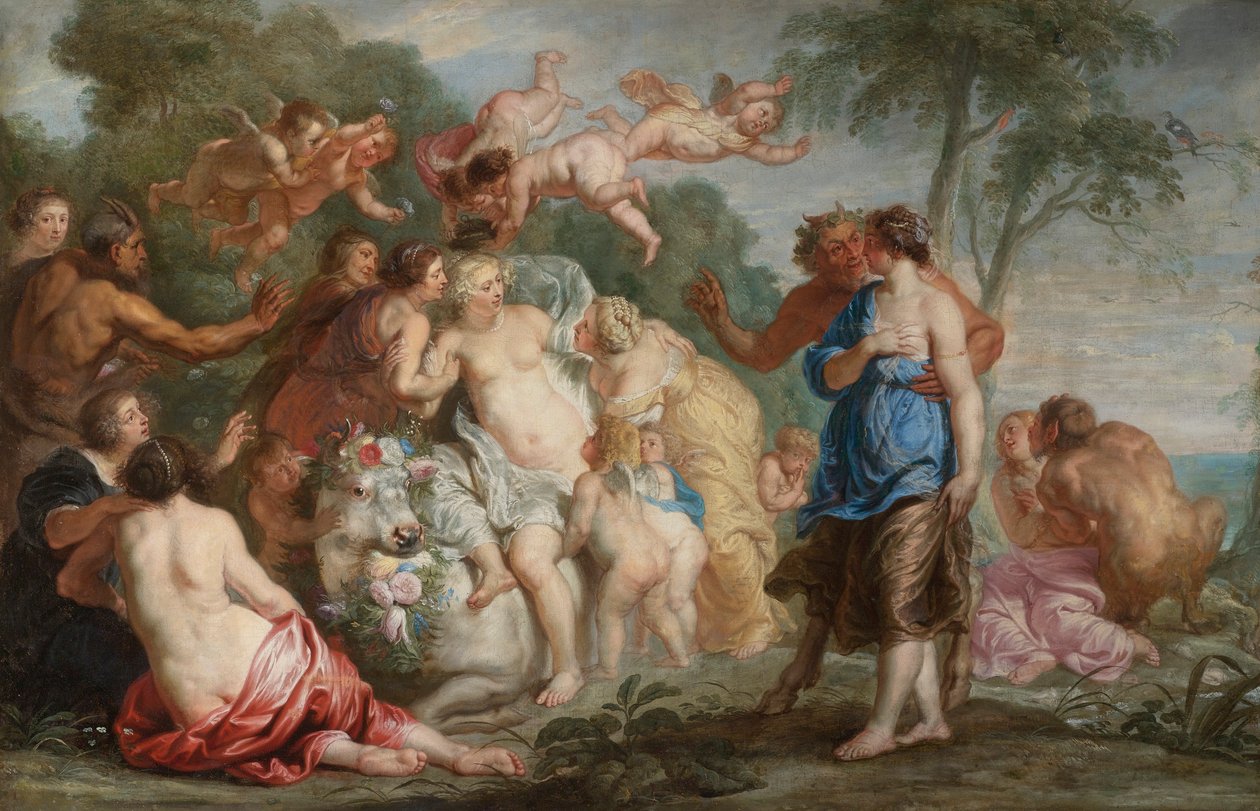 Rape of Europa av Follower of Peter Paul Rubens