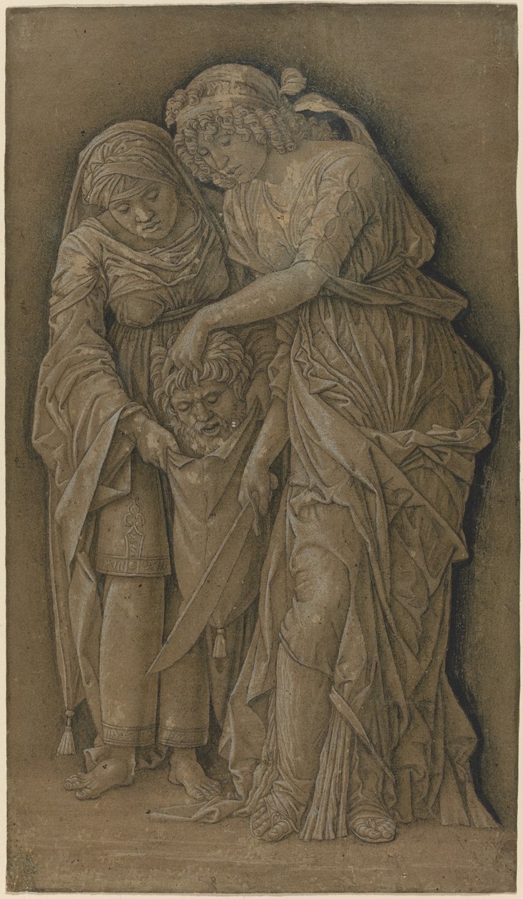 Judith med huvudet av Holofernes av Follower of Andrea Mantegna
