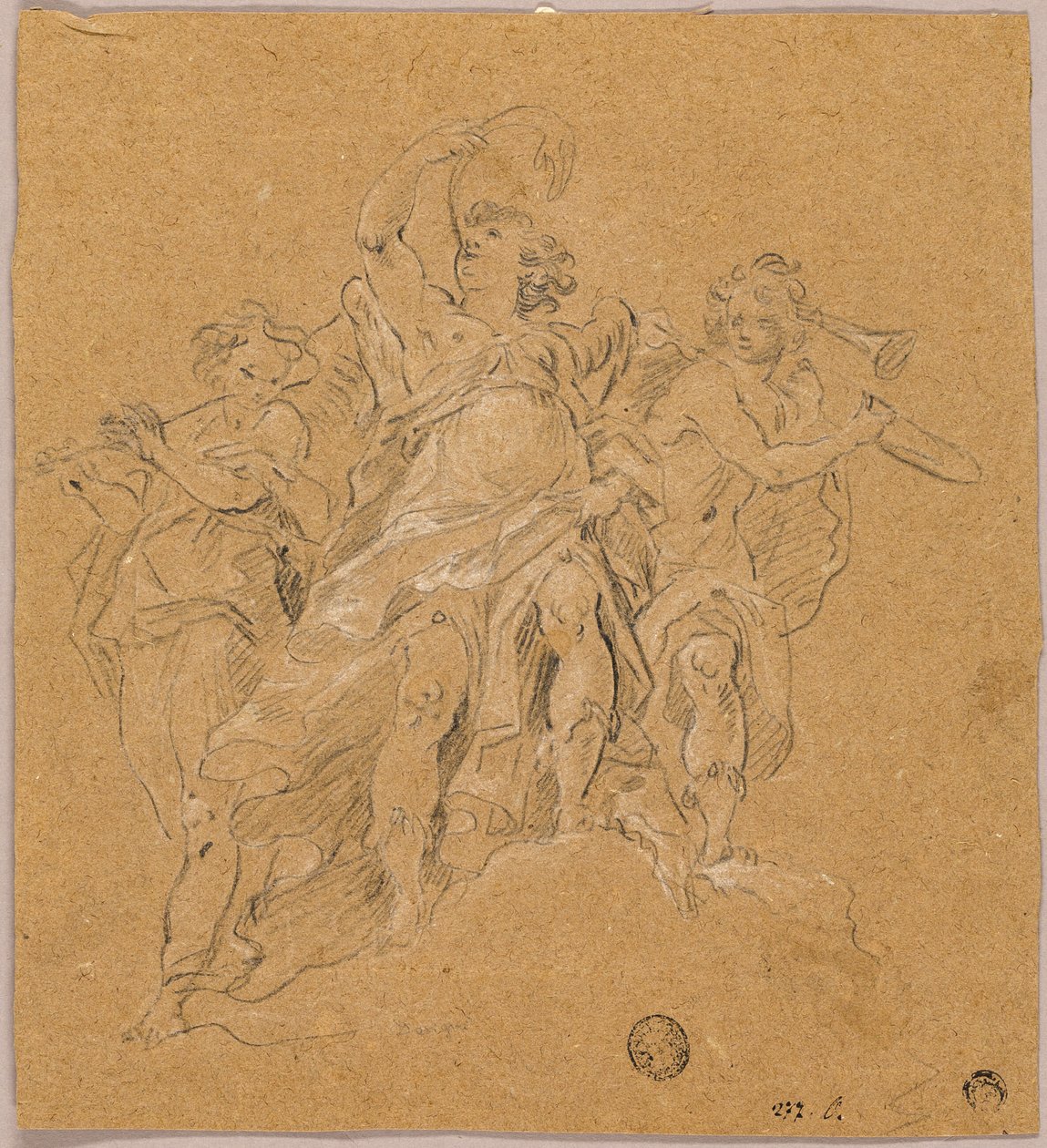 Ängelmusiker av Follower of Francesco Monti