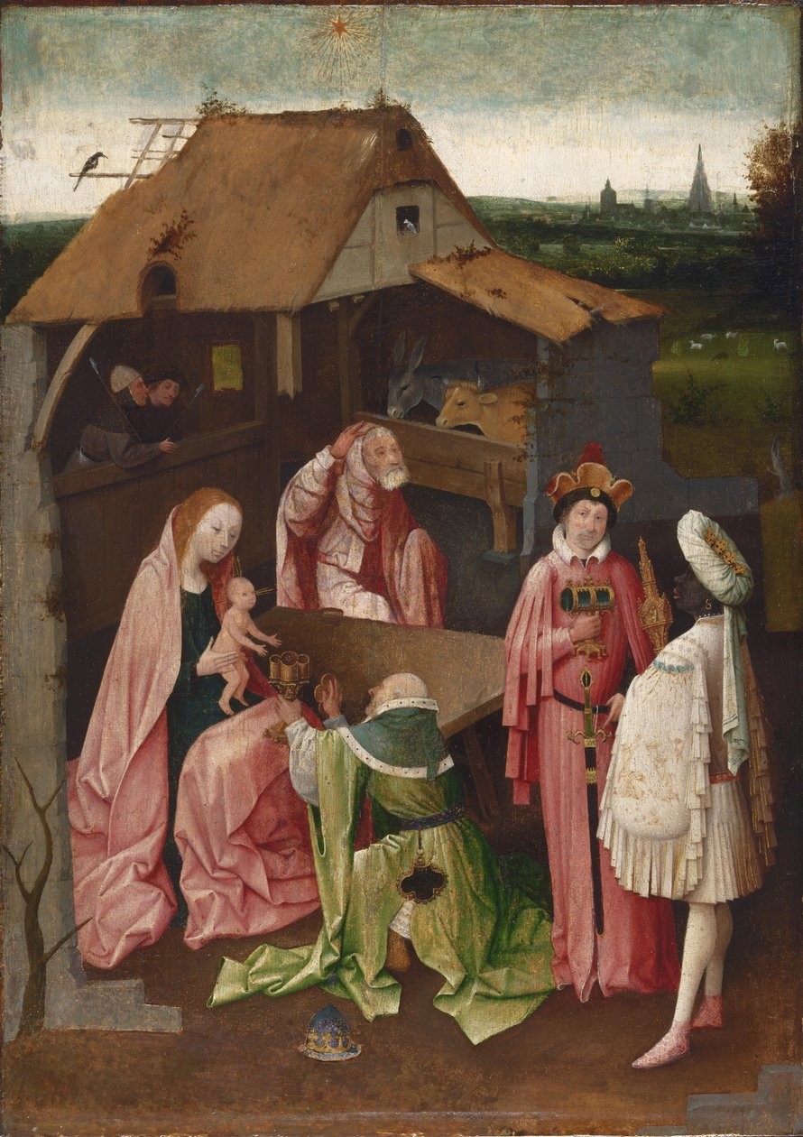 Tillbedjan av Magi av Follower of Hieronymus Bosch