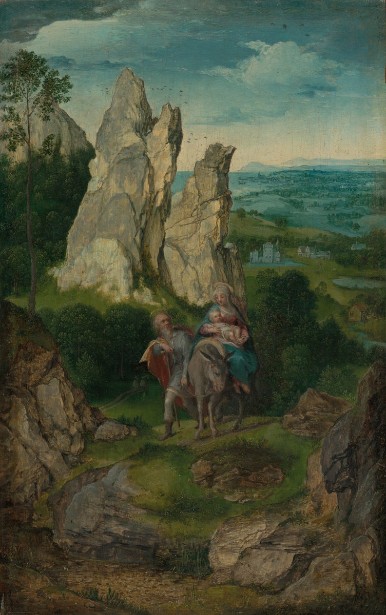 Flygningen till Egypten av Follower of Joachim Patinir