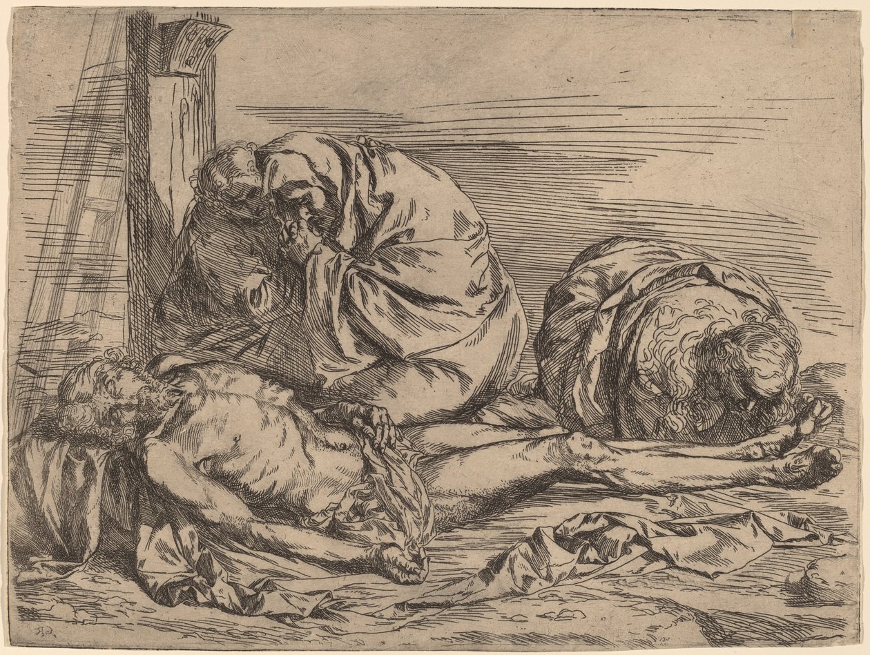 Klagosången av Follower of Jusepe de Ribera