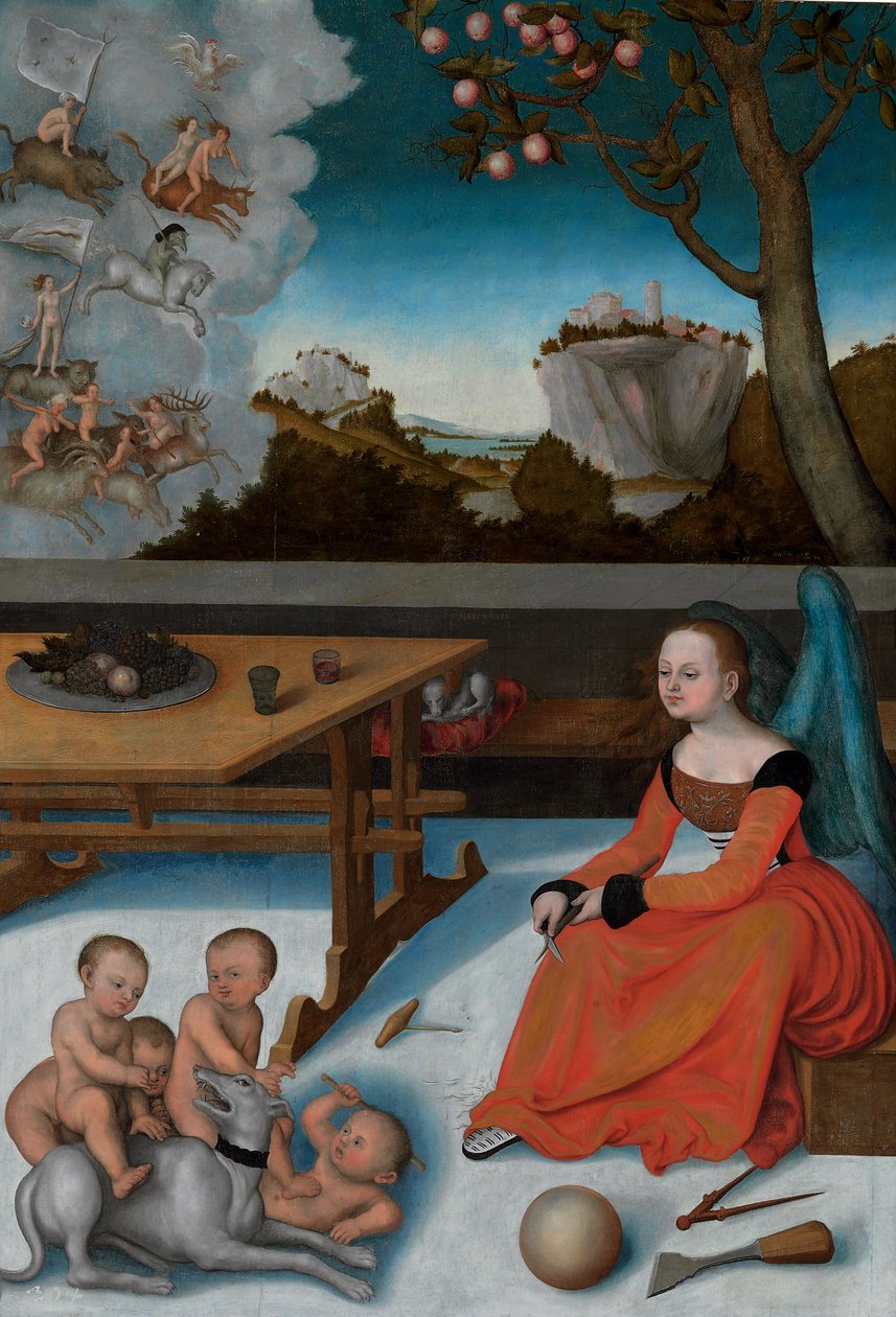 Melankoli av Follower of Lucas Cranach the Elder