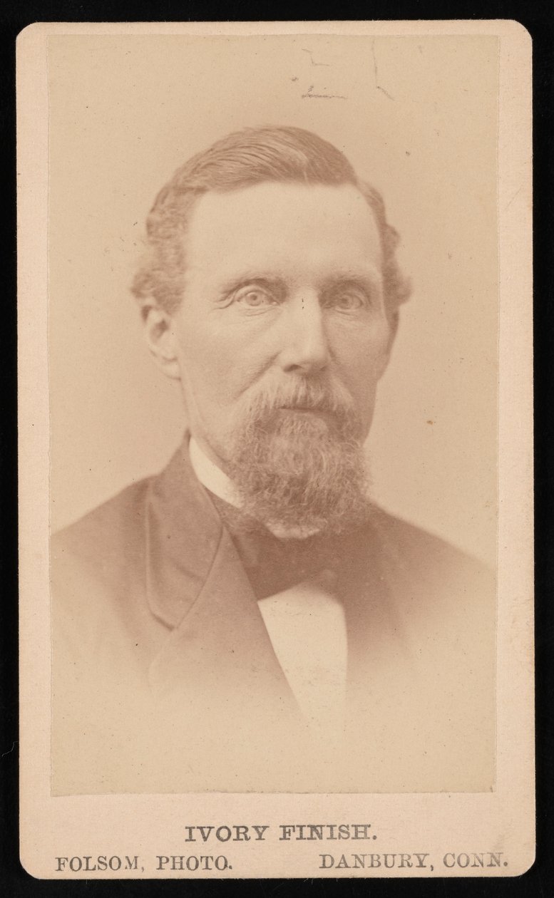 Porträtt av B.B. Kellogg, före 1876. av Folsom Photo