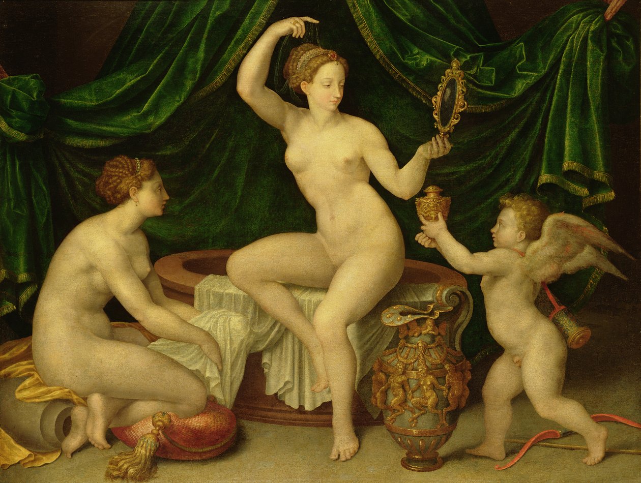 Venus på hennes toalett av Fontainebleau School
