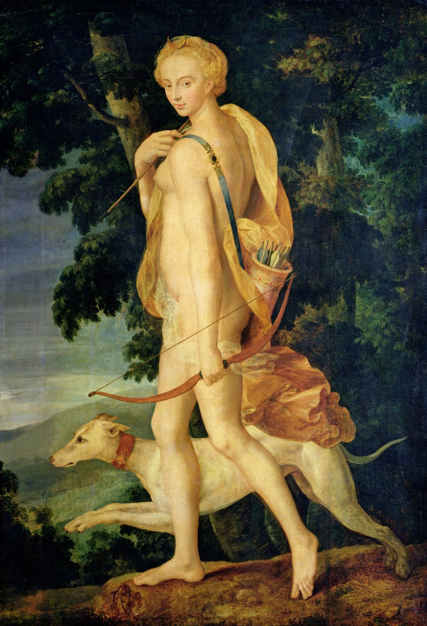 Jägaren Diana av Fontainebleau School