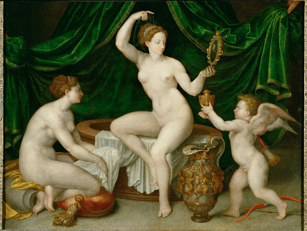 Venus toalett. Venus på sin toalett ... av Fontainebleau School