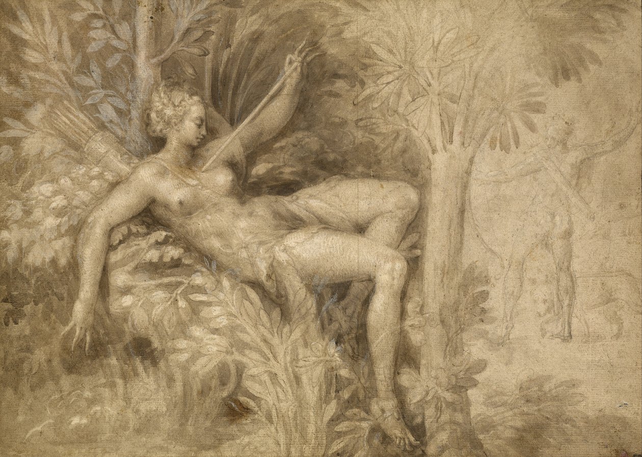 Procris och Cephalus av Fontainebleau School