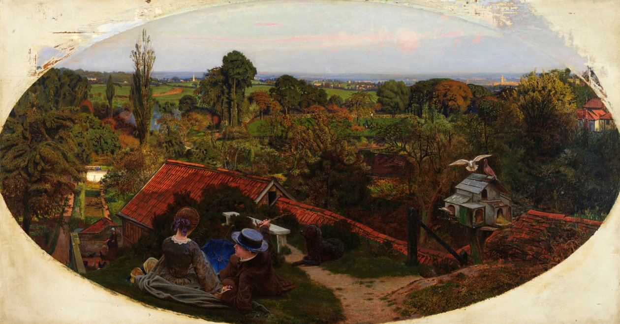En engelsk höstmiddag, 1852-1853 av Ford Madox Brown