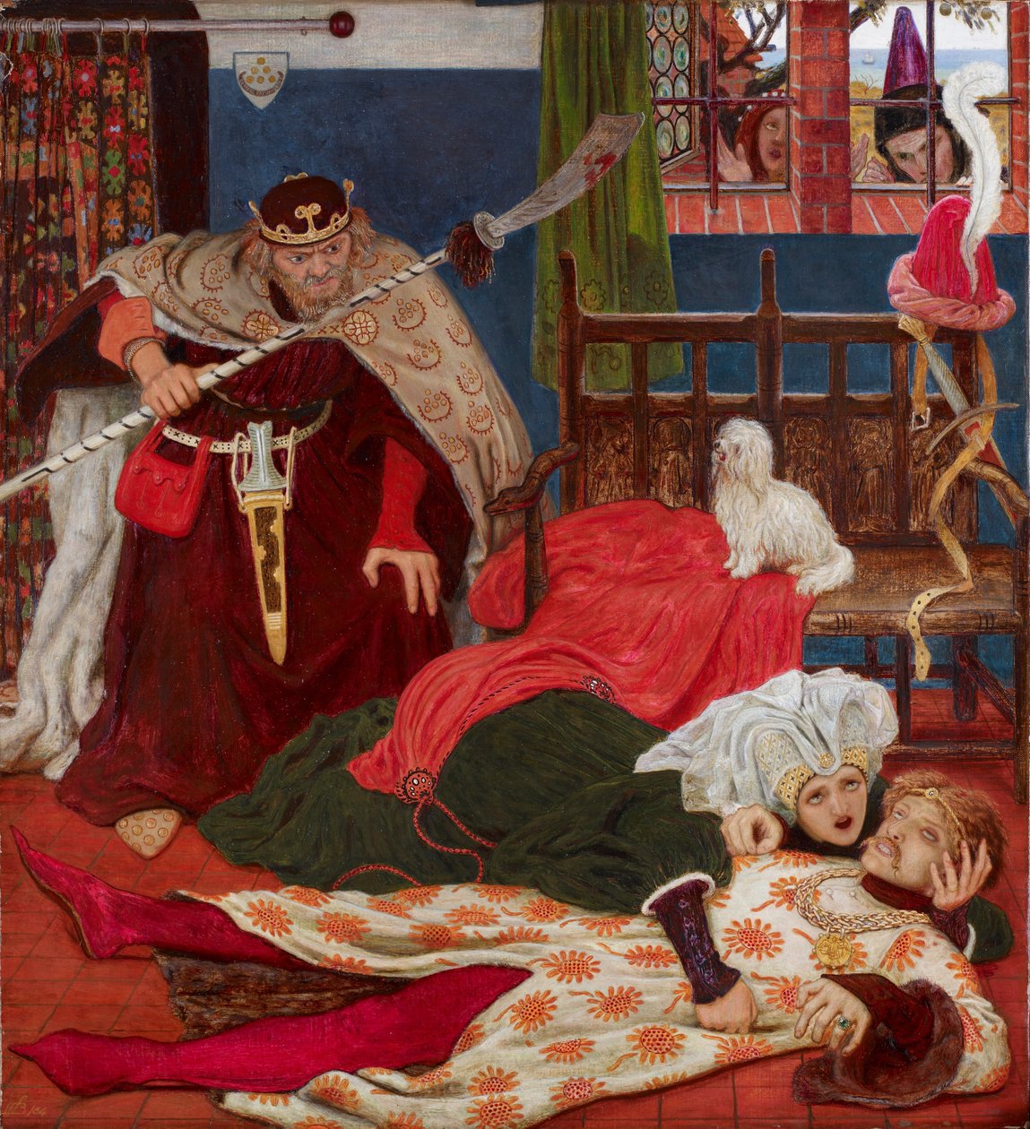 Sir Tristrams död av Ford Madox Brown