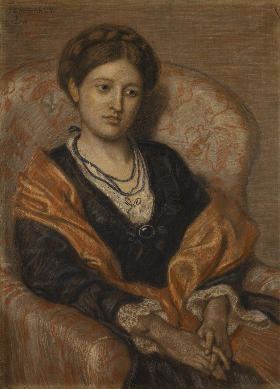 Porträtt av fröken Iza Duffus Hardy av Ford Madox Brown