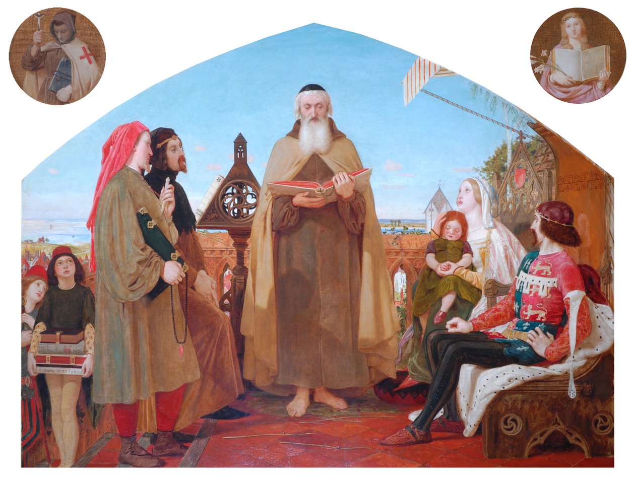 Den första översättningen av Bibeln till engelska av Ford Madox Brown