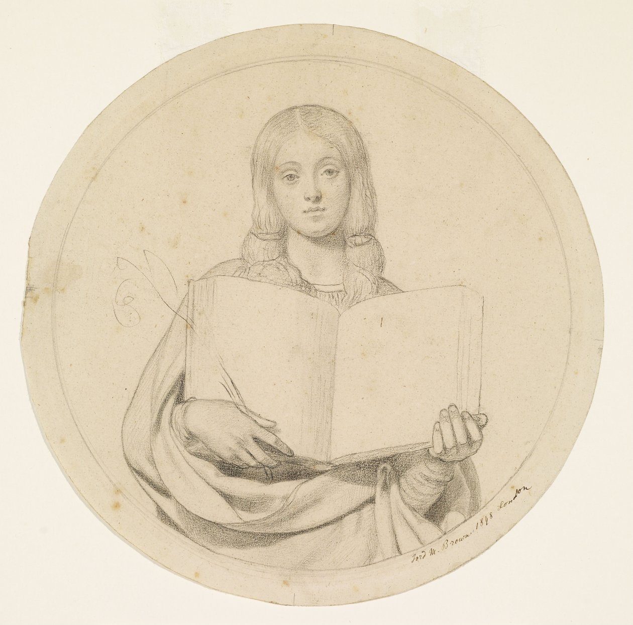 Wycliffe Läser sin översättning av Bibeln av Ford Madox Brown
