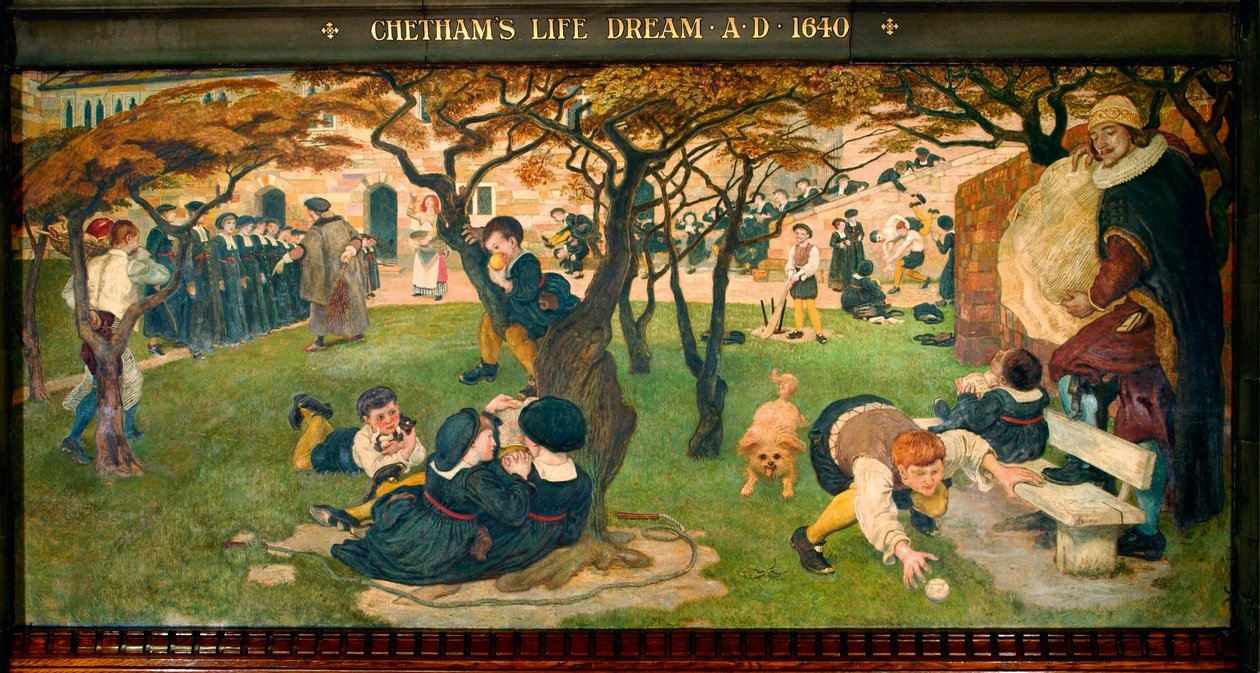 Chethams livsdröm 1640 e.Kr av Ford Madox Brown