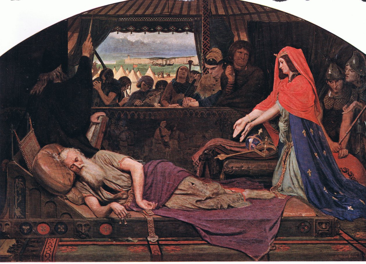 Cordelia och kung Lear av Ford Madox Brown