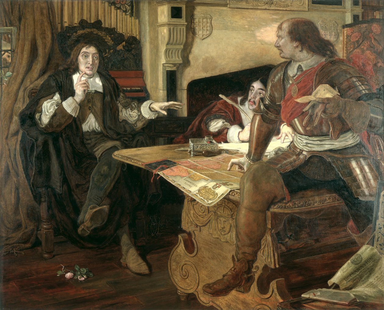 Cromwell, Vaudois beskyddare av Ford Madox Brown