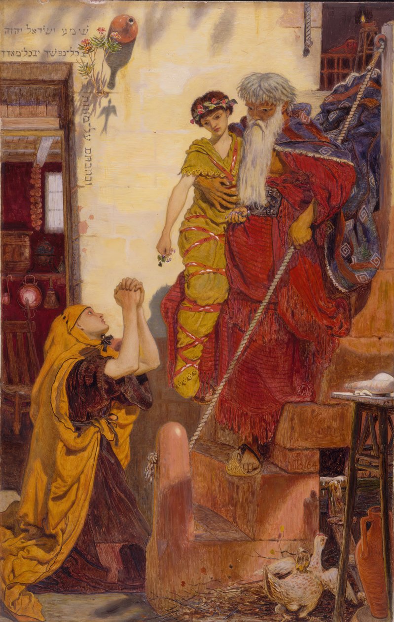 Elia och änkans son, 1864. av Ford Madox Brown