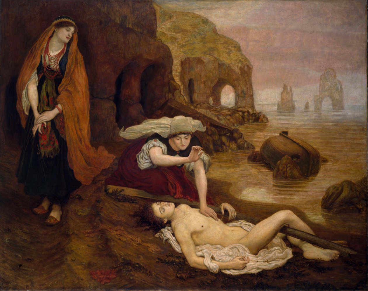 Upptäckt av Don Juan av Haidee av Ford Madox Brown