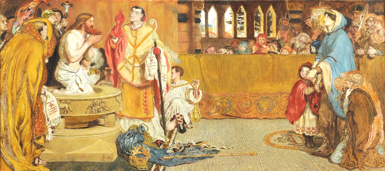 St Edwins dop, 1879 av Ford Madox Brown