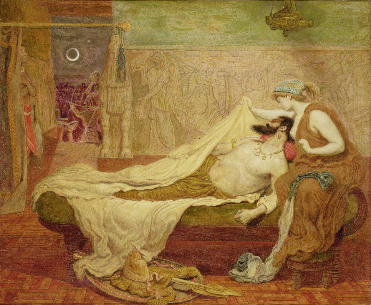Drömmen om Sardanapalus av Ford Madox Brown