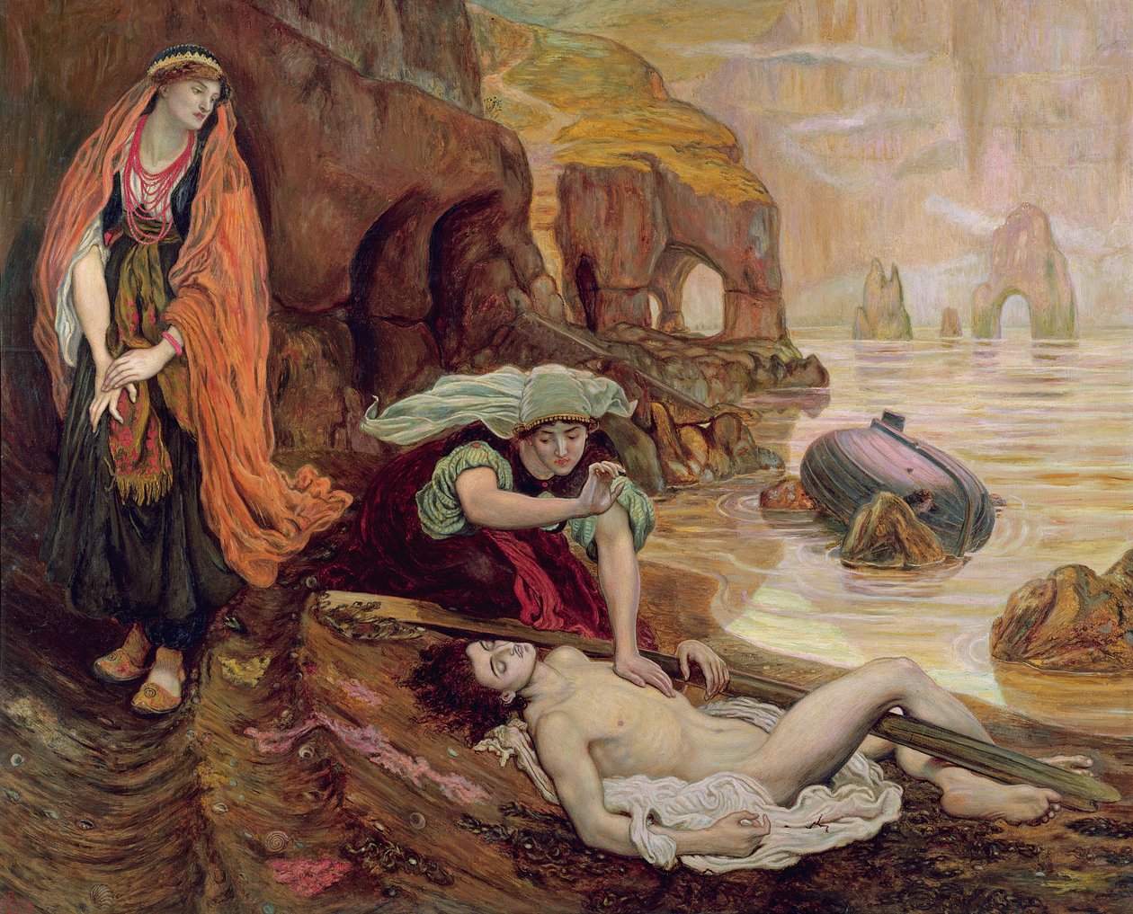 The Finding of Don Juan av Haidee, 1878 av Ford Madox Brown