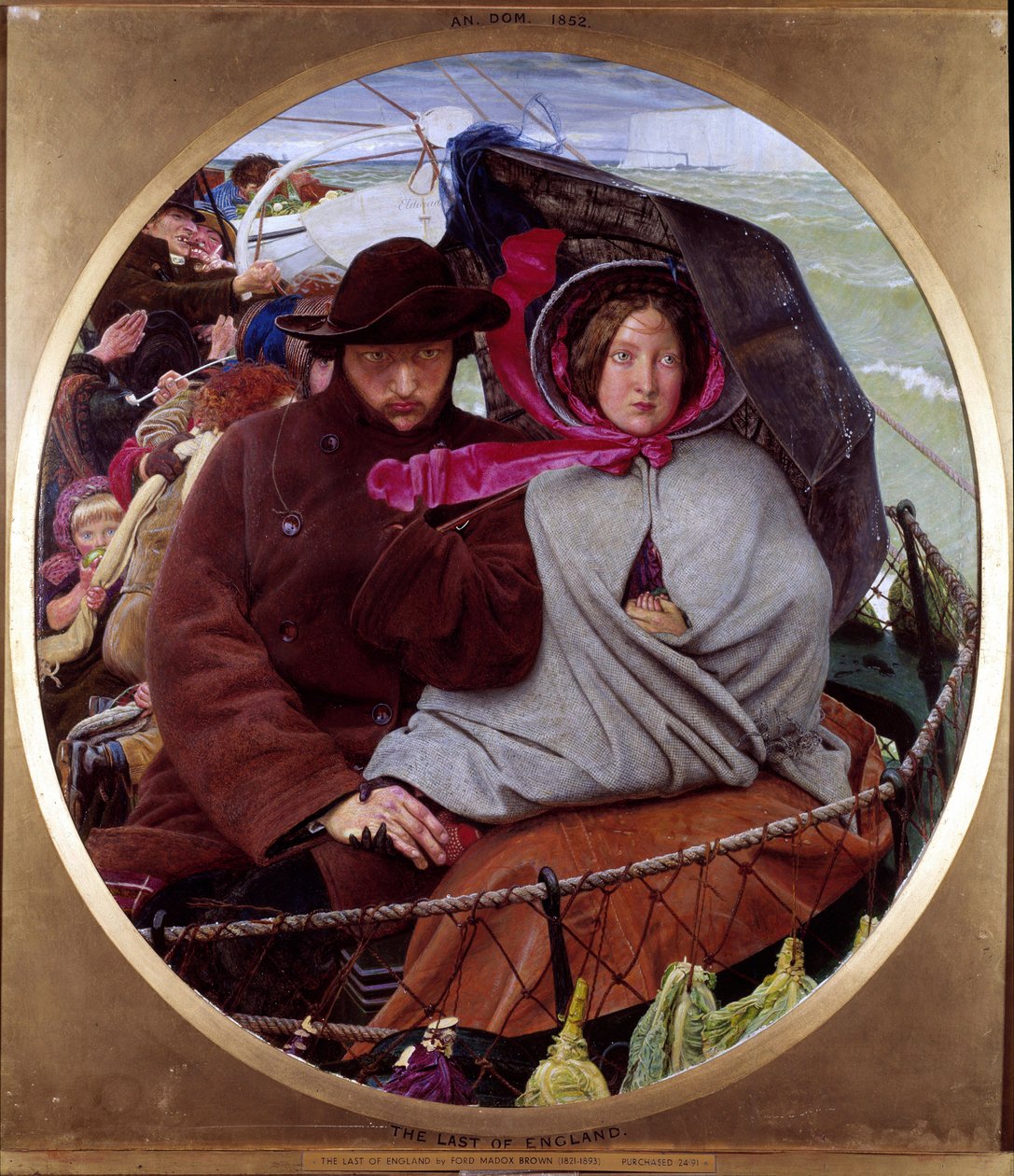 Den sista titten på England av Ford Madox Brown