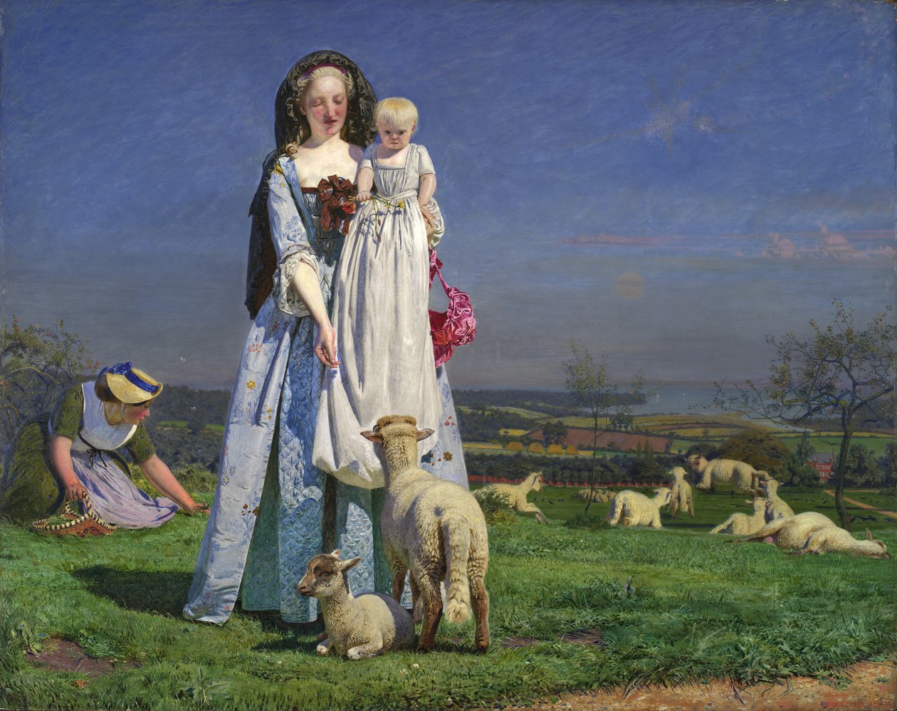 De vackra baa-lammen av Ford Madox Brown