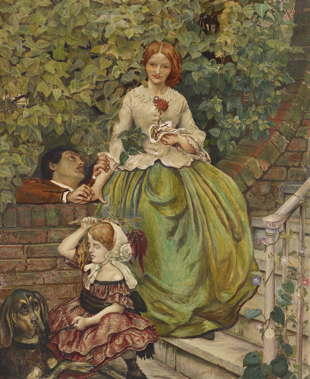 The Stages of Cruelty, 1890 (akvarell och kroppsfärg med penna och svart bläck) av Ford Madox Brown