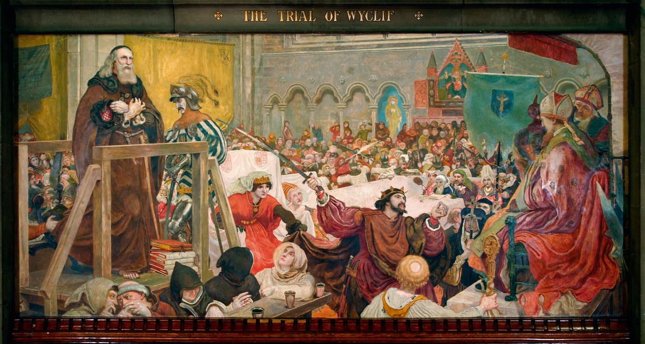 Rättegången mot Wyclif av Ford Madox Brown