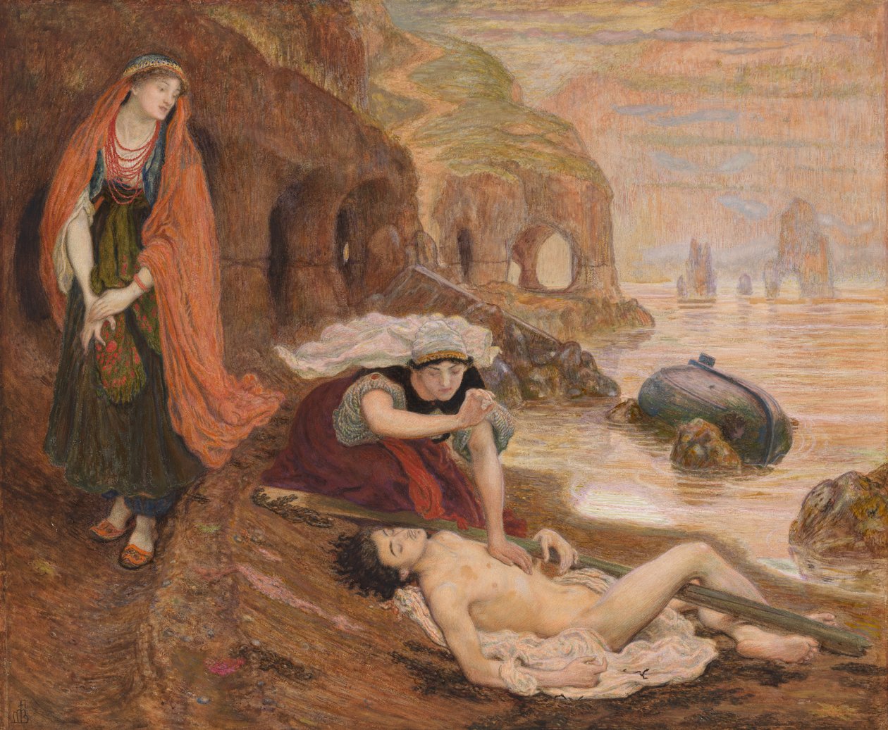 Fyndet av Don Juan av Haidée av Ford Madox Brown
