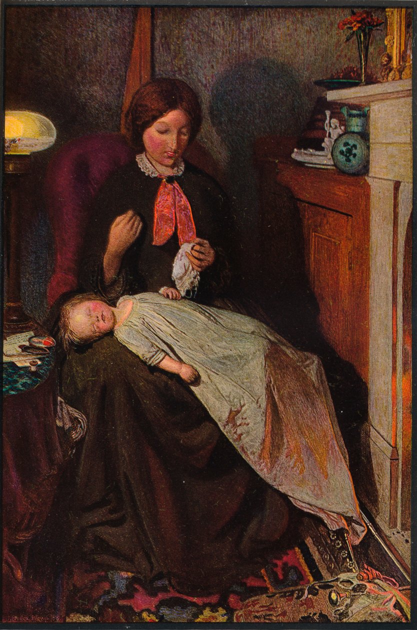 Waiting: An English Fireside från 1854-1855, 1855. av Ford Madox Brown
